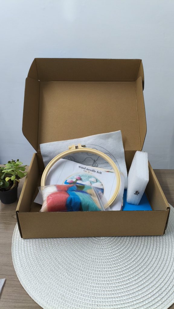 kit di lana da infeltrire