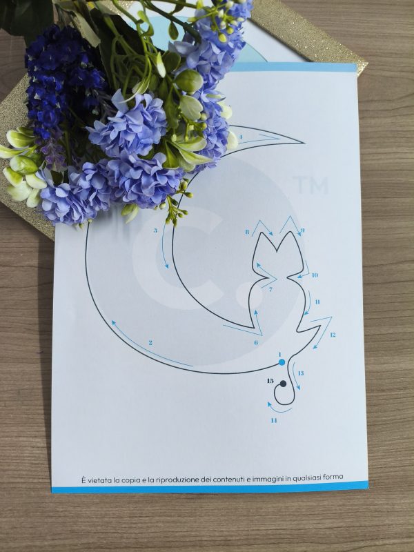 template luna con cane