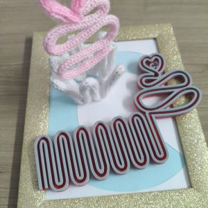 telaio filoforma cup cake con cuoricino