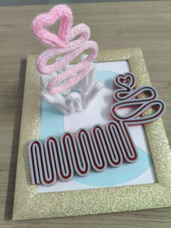 telaio filoforma cup cake con cuoricino