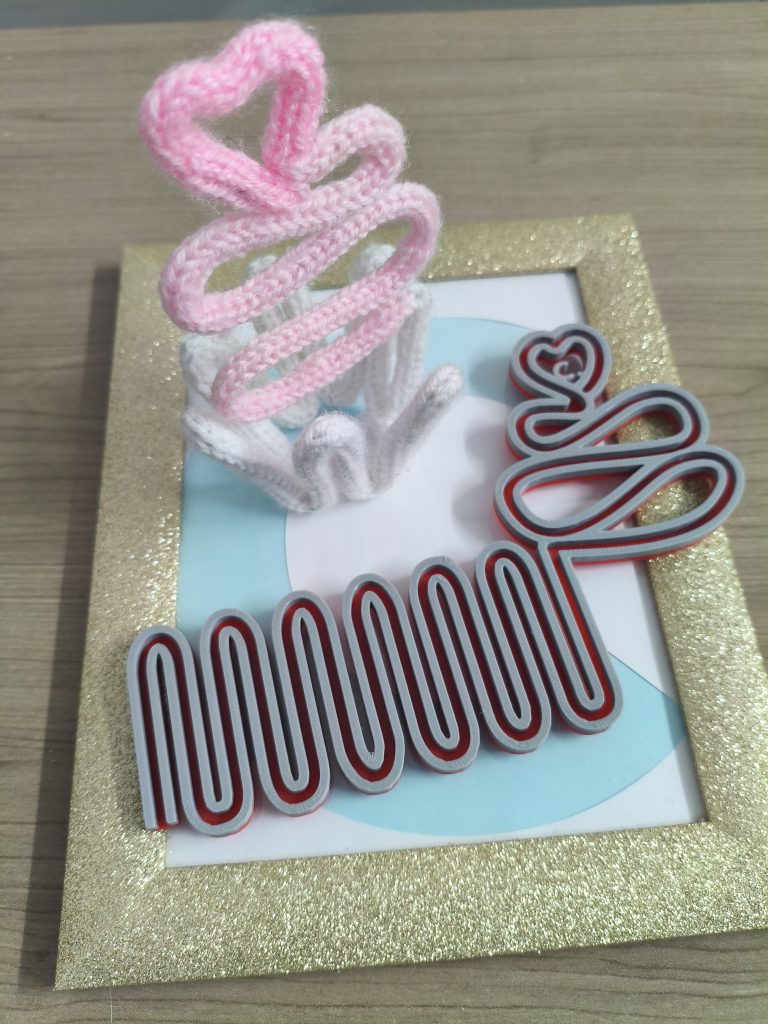 telaio filoforma cup cake con cuoricino