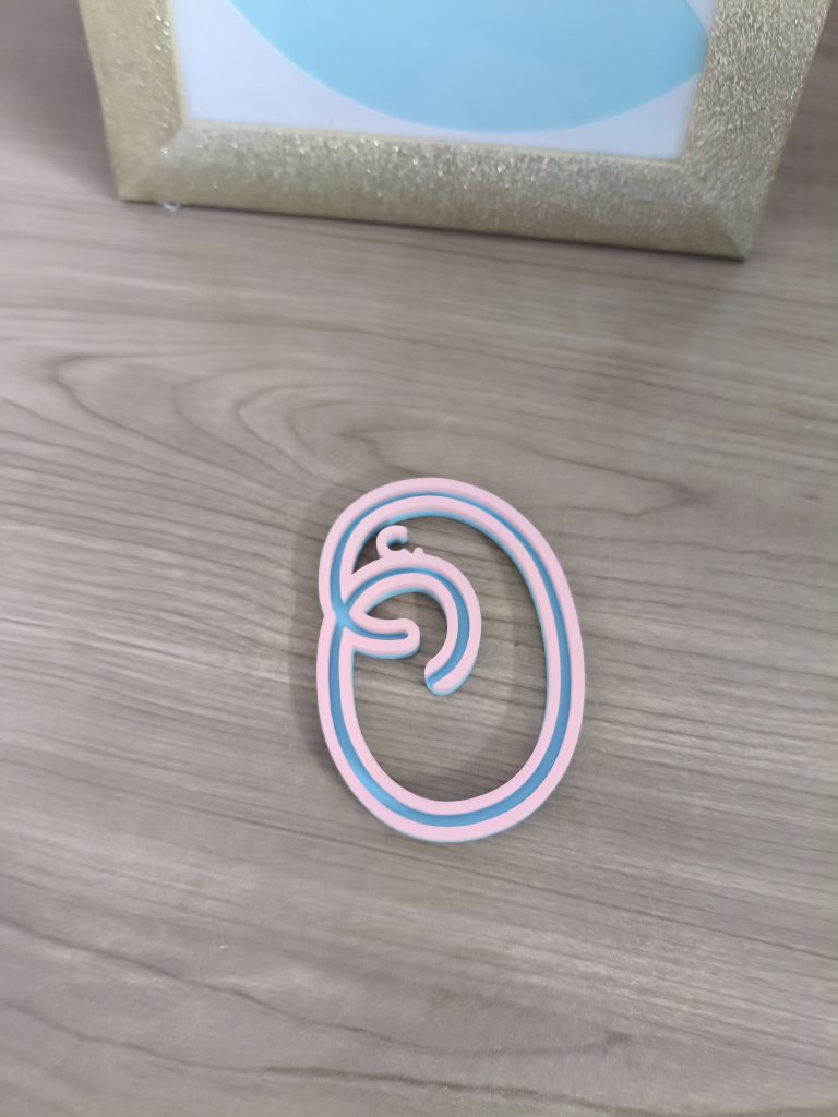 Alfabeto telaio lettera O maiuscola e minuscola